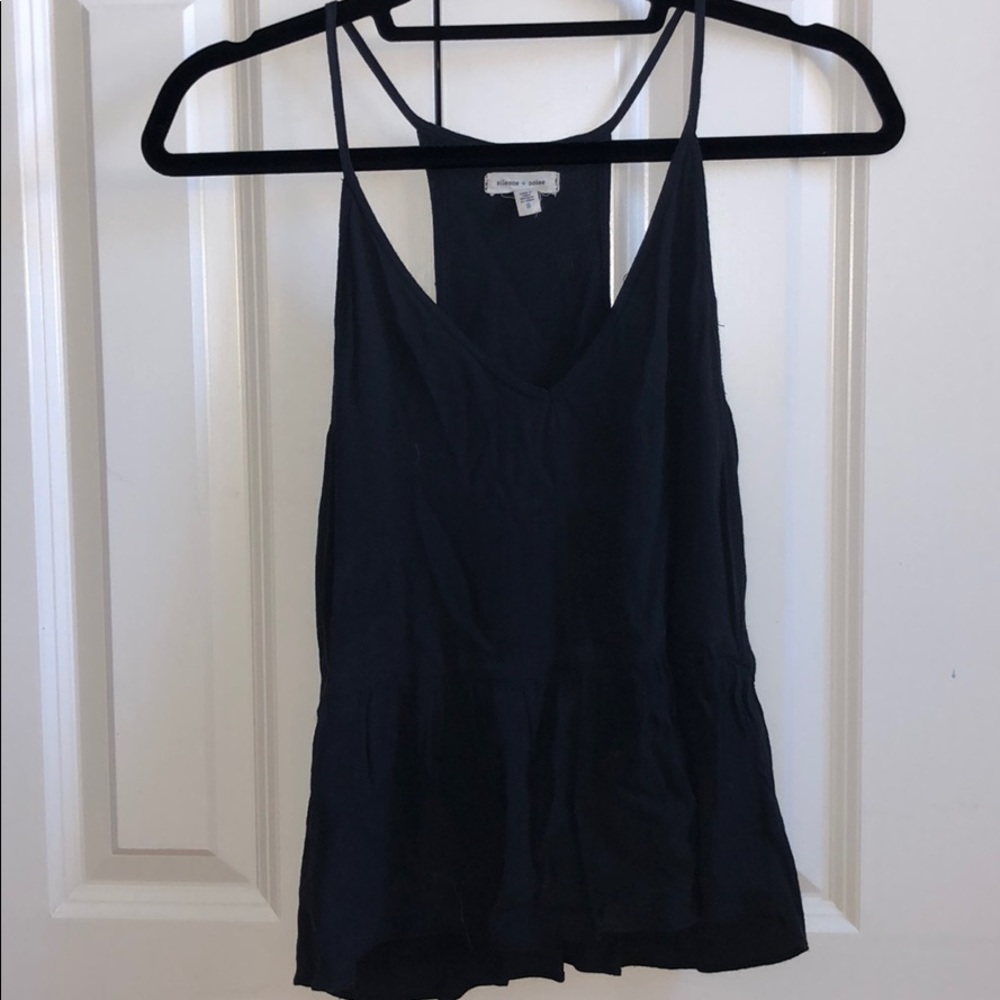 Silence+noise peplum v-neck top